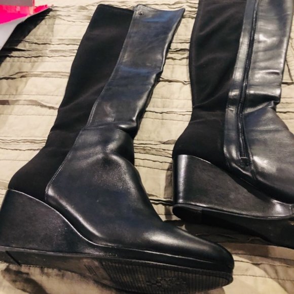 knee high boots size 11 wide calf